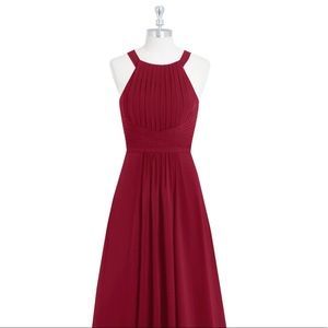 Azazie Winona Dress in Burgundy